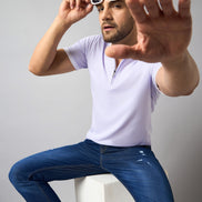 Purple Solid T-Shirt
