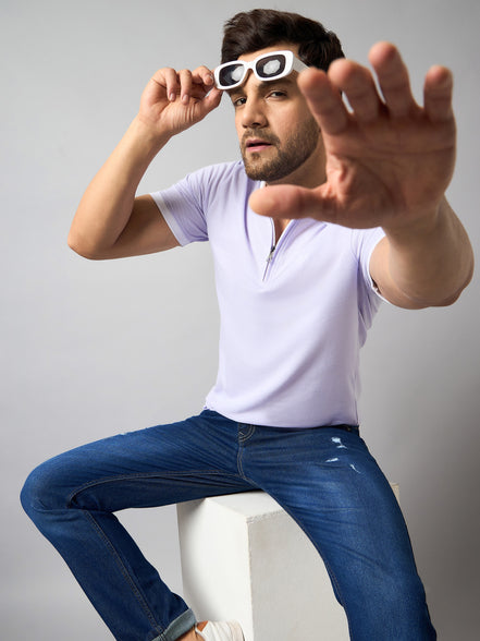 Purple Solid T-Shirt