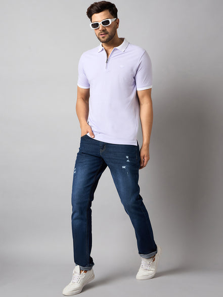 Purple Solid T-Shirt