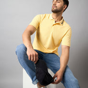 Light Yellow Solid T-Shirt