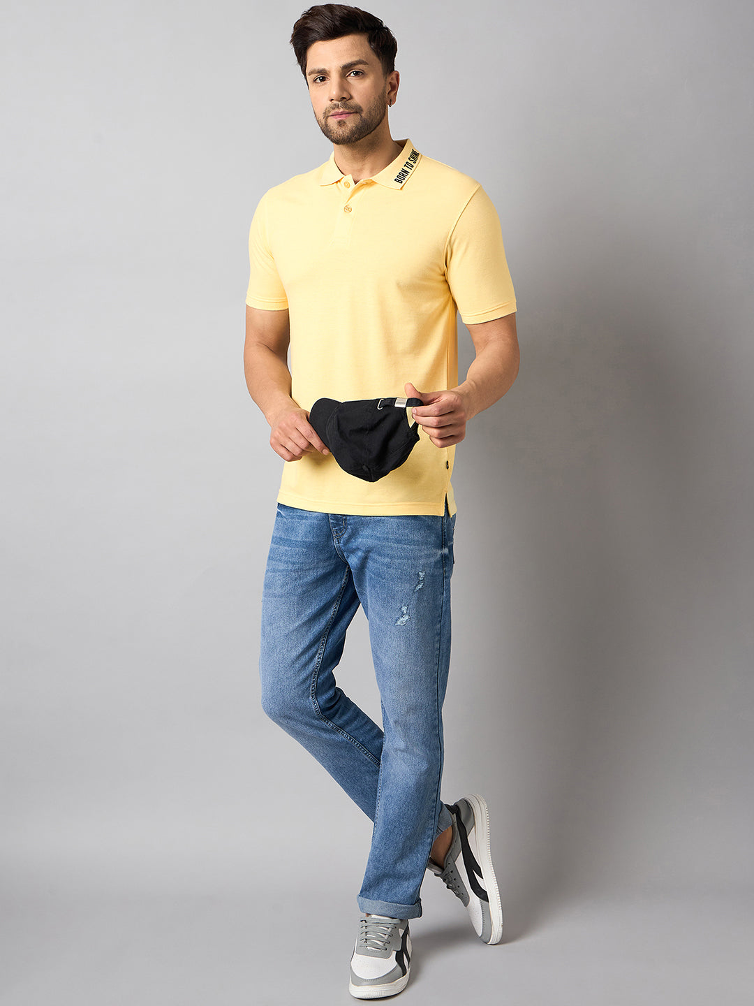 Light Yellow Solid T-Shirt