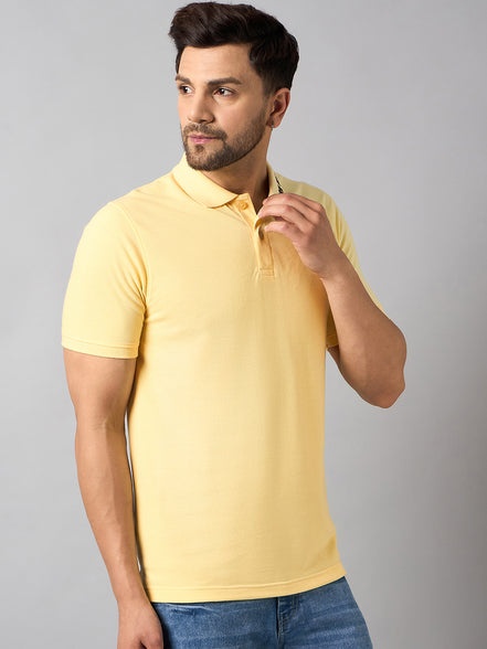 Light Yellow Solid T-Shirt
