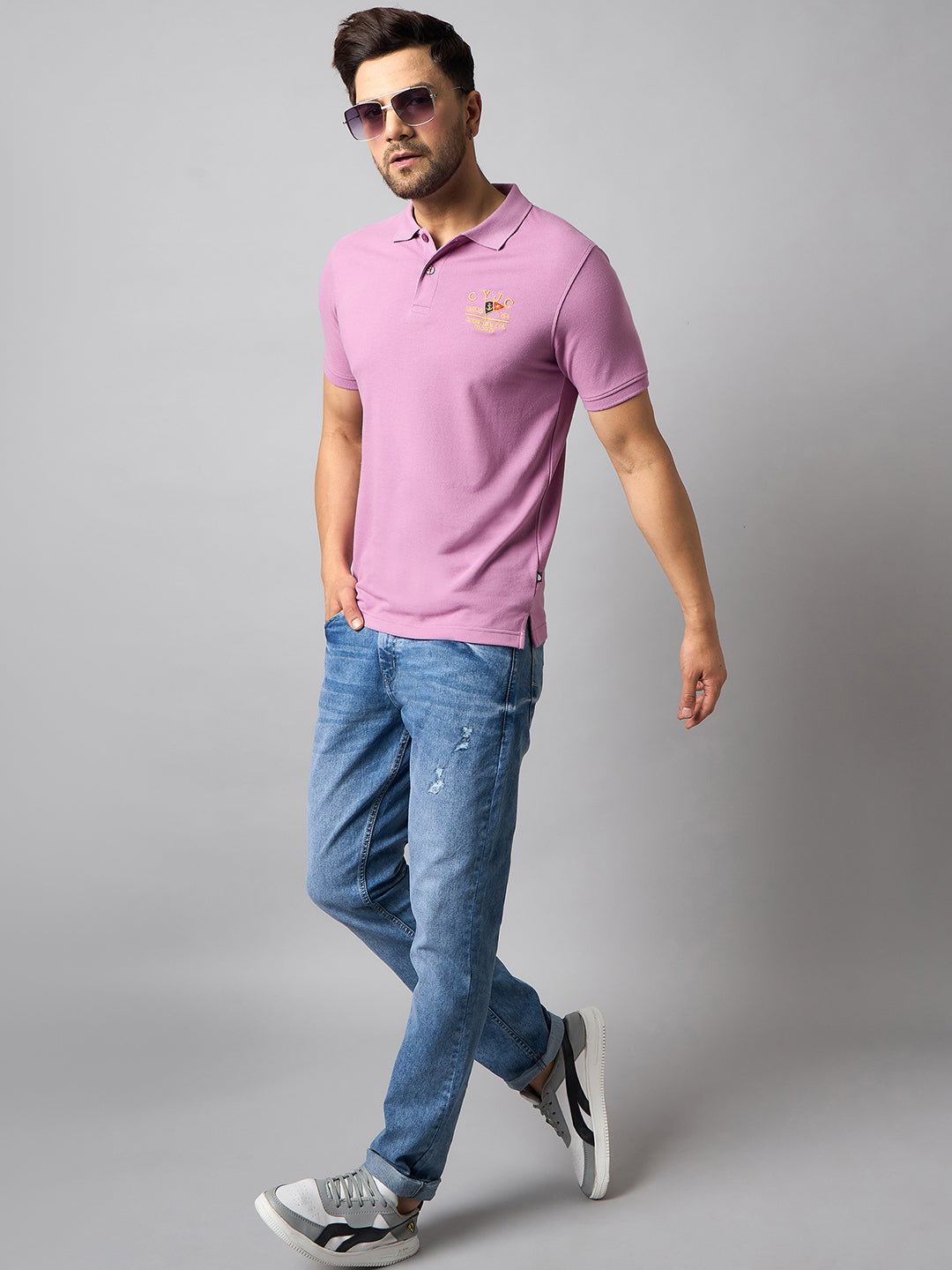 Purple Solid T-Shirt