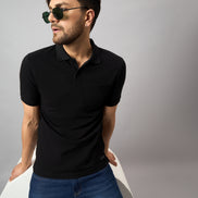 Black Solid T-Shirt