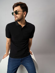 Black Solid T-Shirt