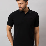 Black Solid T-Shirt