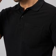 Black Solid T-Shirt