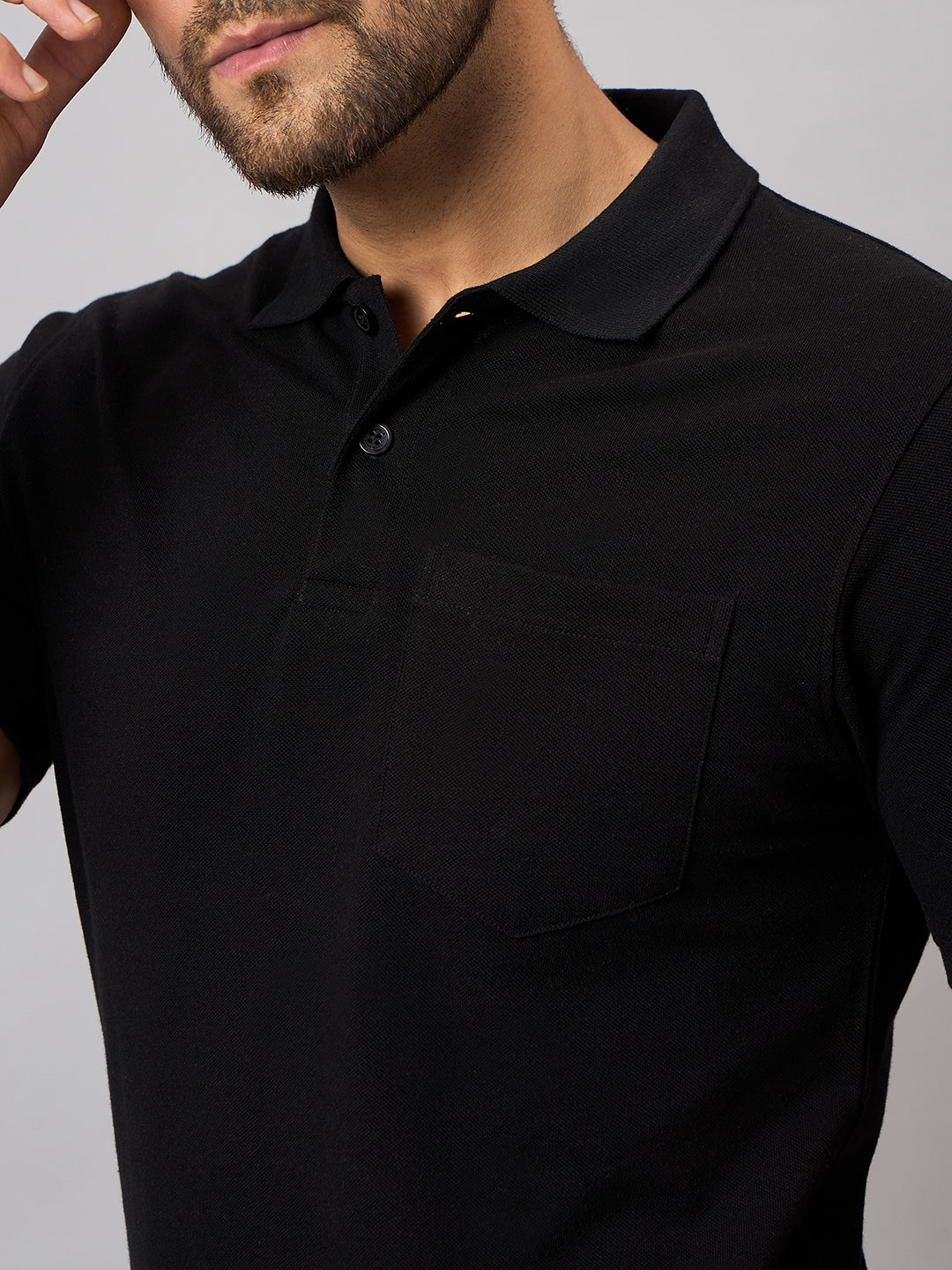 Black Solid T-Shirt