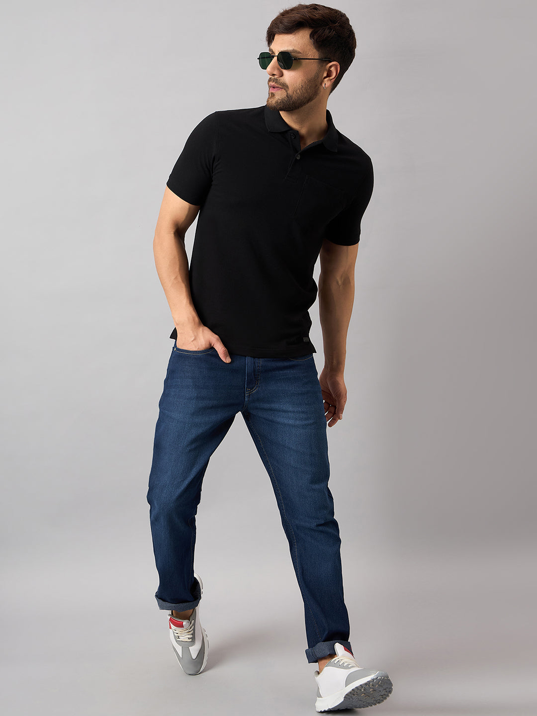 Black Solid T-Shirt