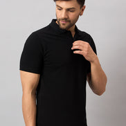 Black Solid T-Shirt