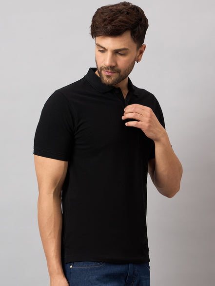Black Solid T-Shirt