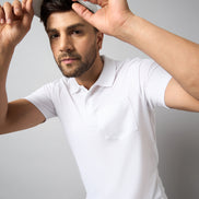 White Solid T-Shirt