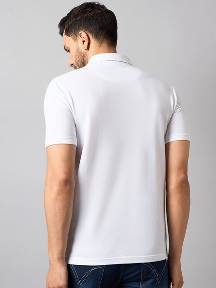 White Solid T-Shirt