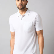 White Solid T-Shirt