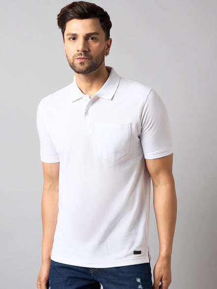 White Solid T-Shirt