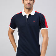 Navy Colorblocked T-Shirt