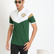 White Colorblocked T-Shirt