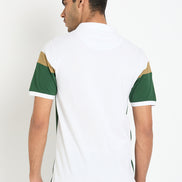 White Colorblocked T-Shirt