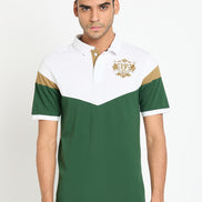 White Colorblocked T-Shirt