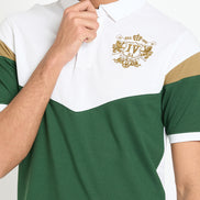 White Colorblocked T-Shirt
