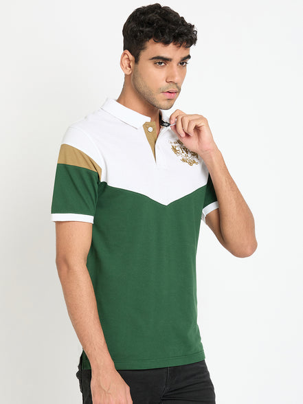 White Colorblocked T-Shirt