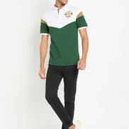 White Colorblocked T-Shirt