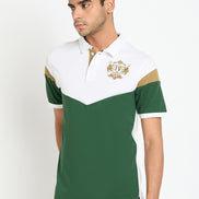 White Colorblocked T-Shirt