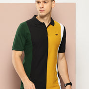 Black Colorblocked T-Shirt
