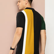 Black Colorblocked T-Shirt