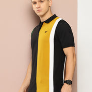 Black Colorblocked T-Shirt