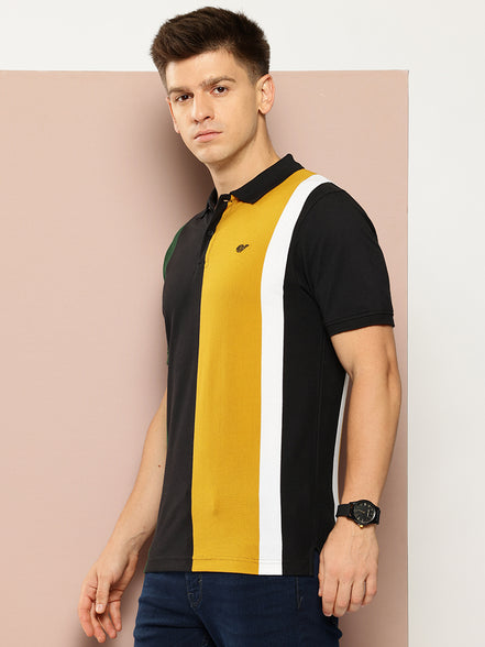 Black Colorblocked T-Shirt