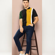 Black Colorblocked T-Shirt