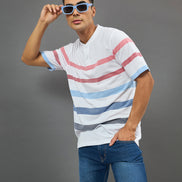 White Polo Neck T-Shirt
