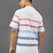 White Polo Neck T-Shirt