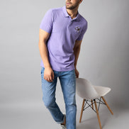 Blue Chest Embroidery T-Shirt