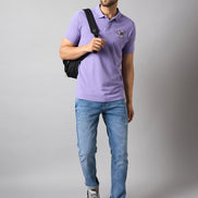 Blue Chest Embroidery T-Shirt