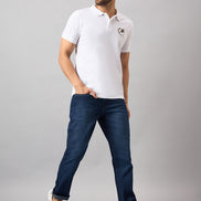 White Chest Embroidery T-Shirt
