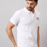 White Chest Embroidery T-Shirt