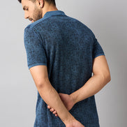 Blue Printed T-Shirt