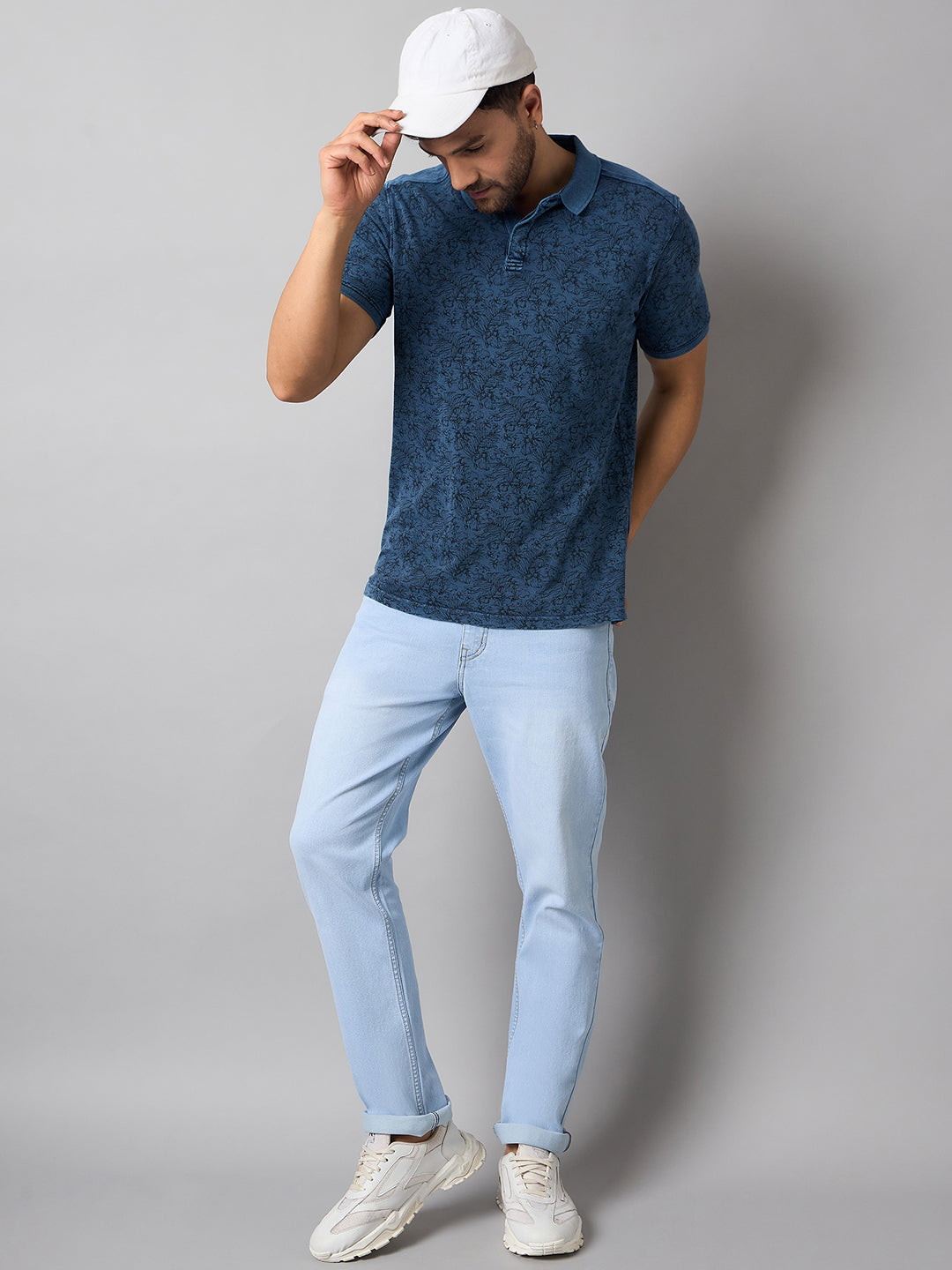 Blue Printed T-Shirt