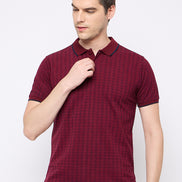Maroon Printed T-Shirt