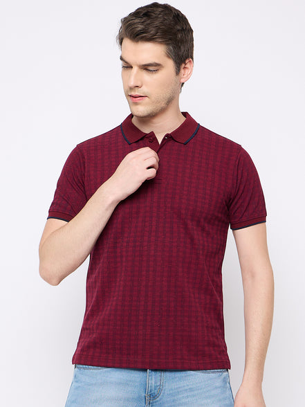 Maroon Printed T-Shirt