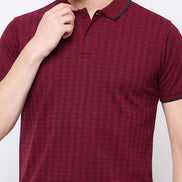 Maroon Printed T-Shirt