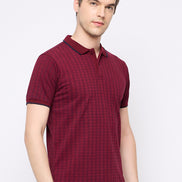 Maroon Printed T-Shirt