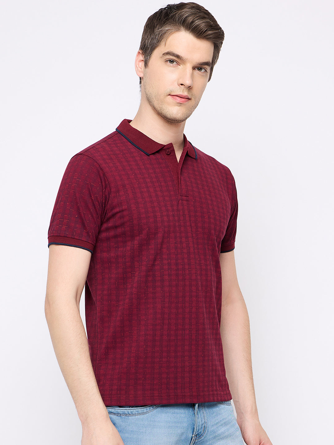 Maroon Printed T-Shirt