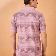 Men Light Onion Print Regular Fit T-Shirt
