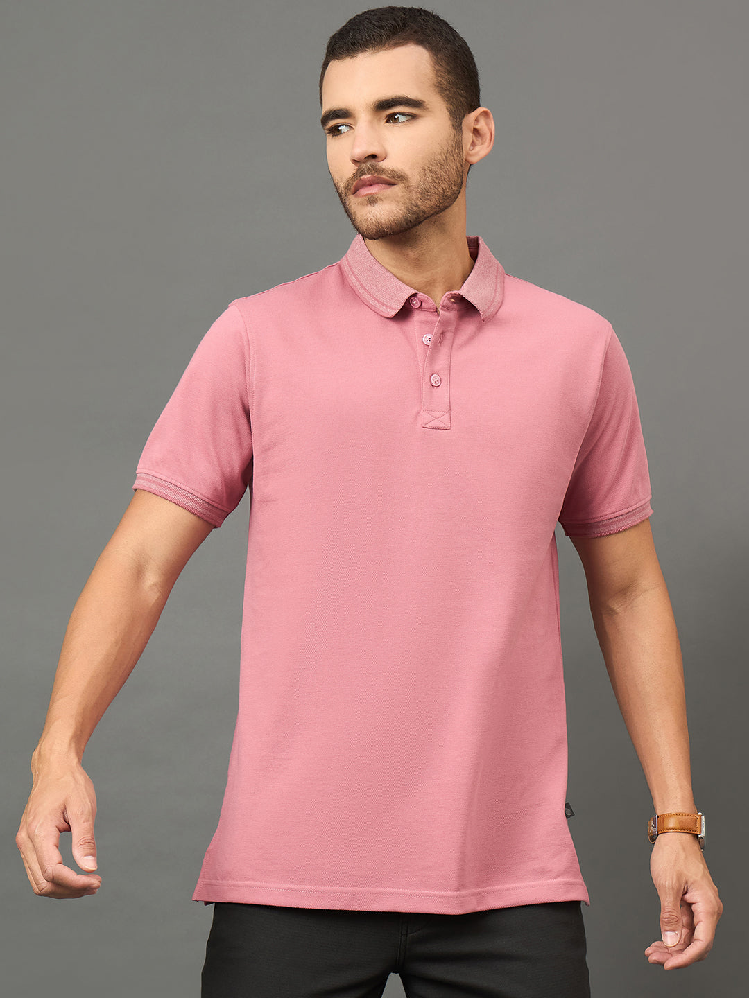 Club York Men Onion Polo neck T-Shirt
