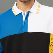 Club York Men Black Polo neck T-Shirt