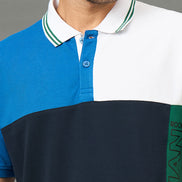 Club York Men Navy Polo neck T-Shirt