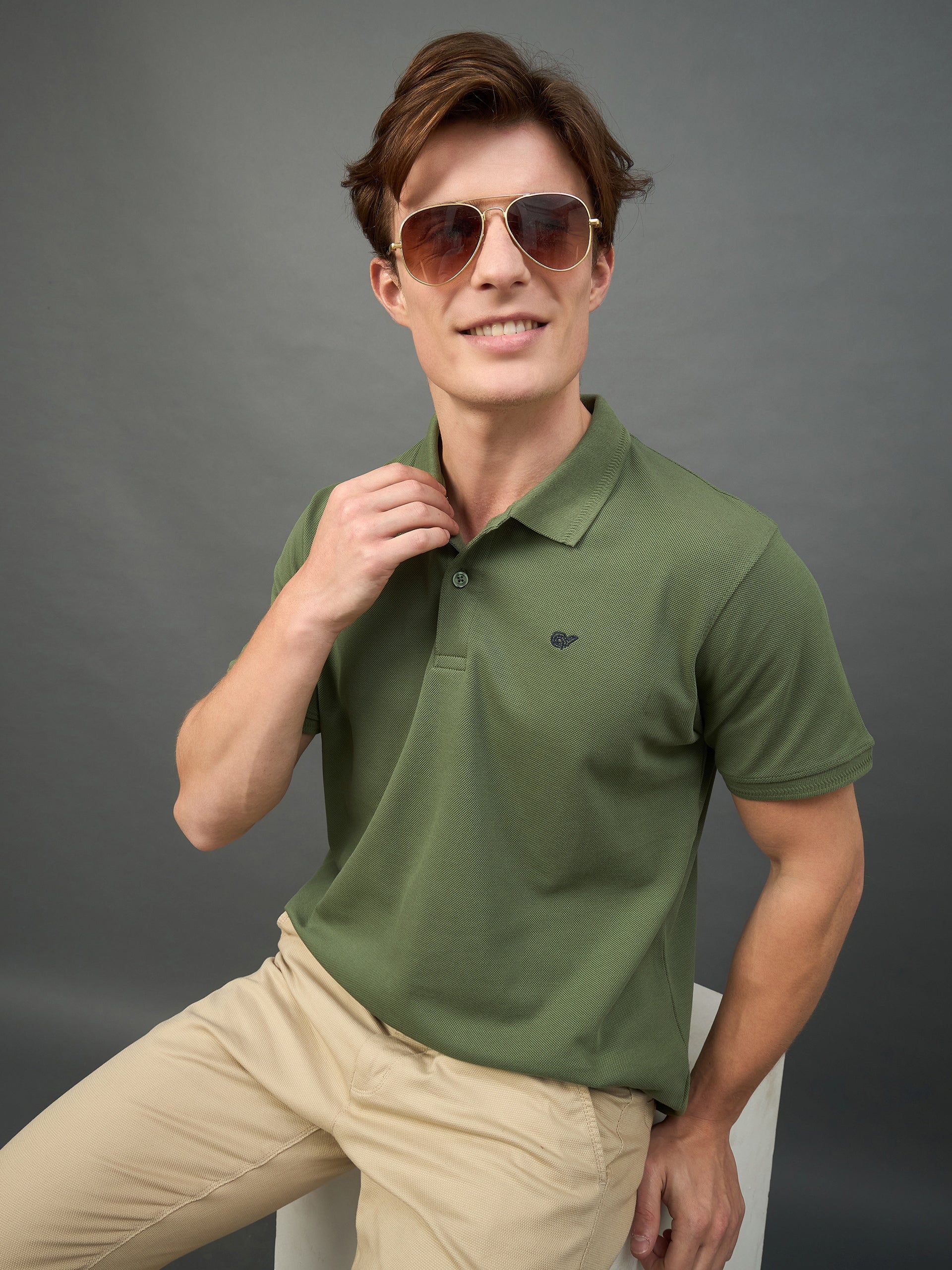 Olive Solid T-Shirt